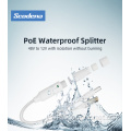 Splitter PoE 10/100Mbps impermeabile con isolatore di uscita 12v 2A per telecamera di sorveglianza